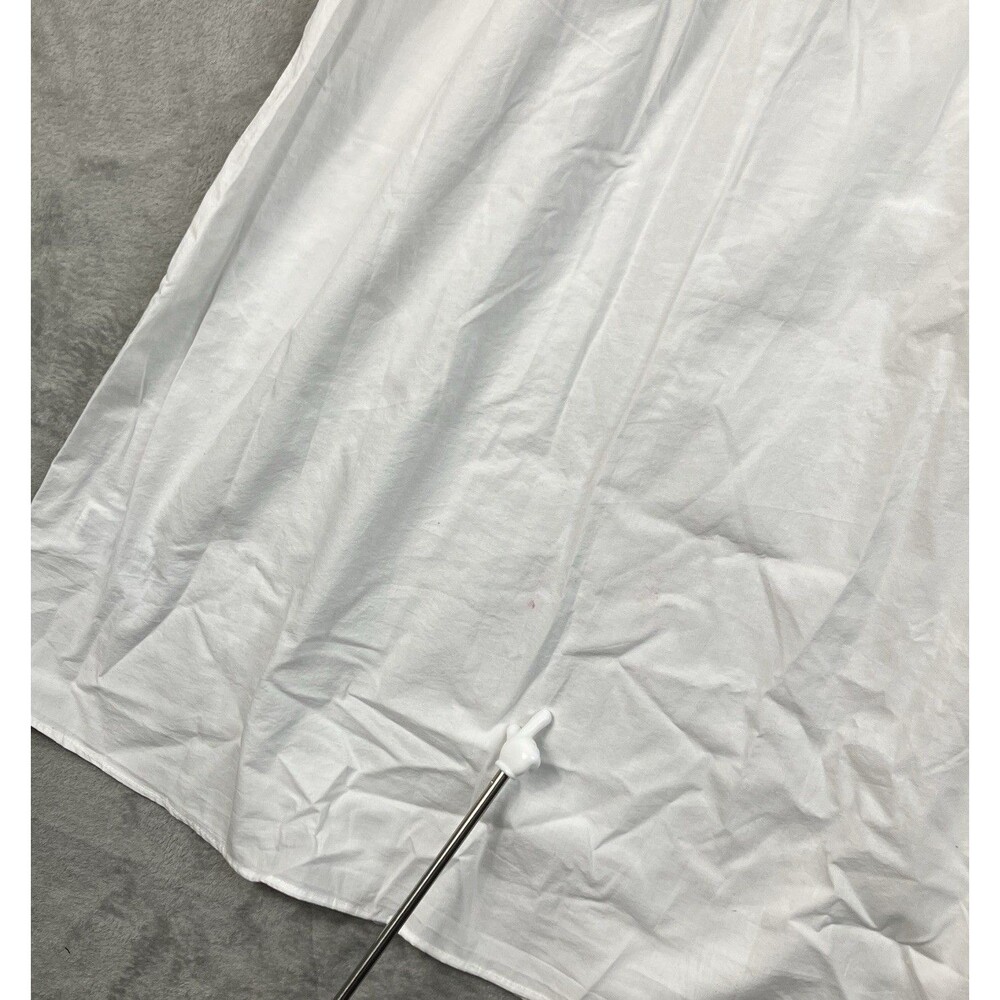 J Crew Elsie Shirt Dress Womens XL White Cotton Poplin Smocked Button Up CP995 - Picture 8 of 15